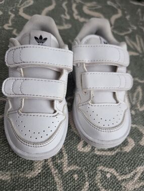 adidas White and Black Baby Walker Sneakers